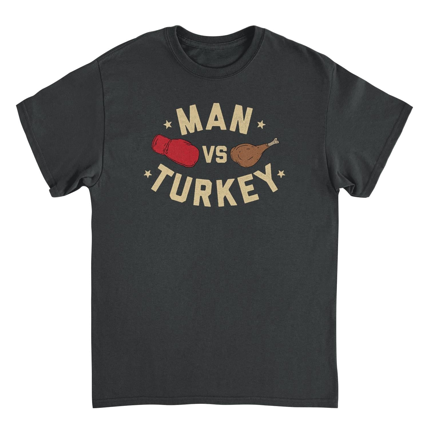 Man vs Turkey Thanksgiving T-Shirt