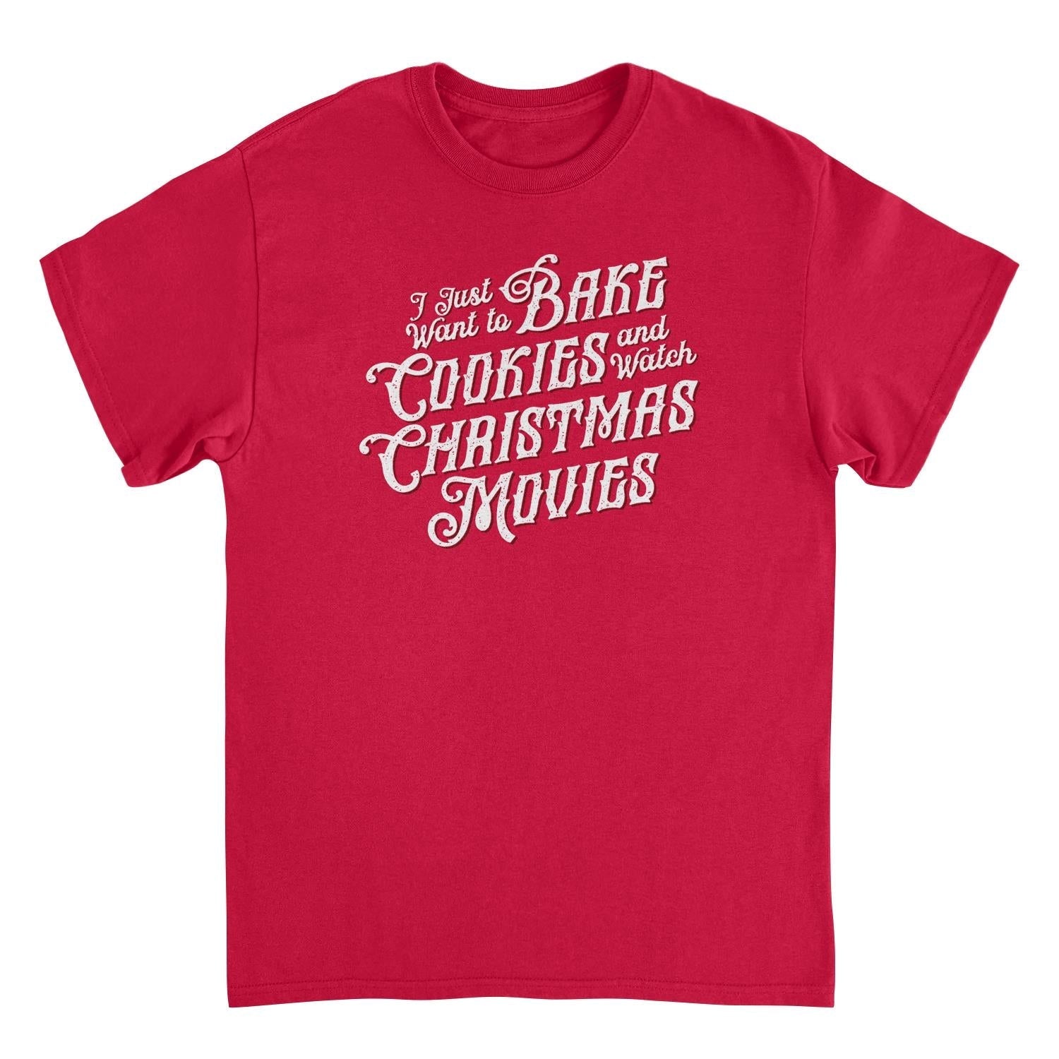 Bake Cookies and Watch Christmas Movies Retro Christmas Shirt