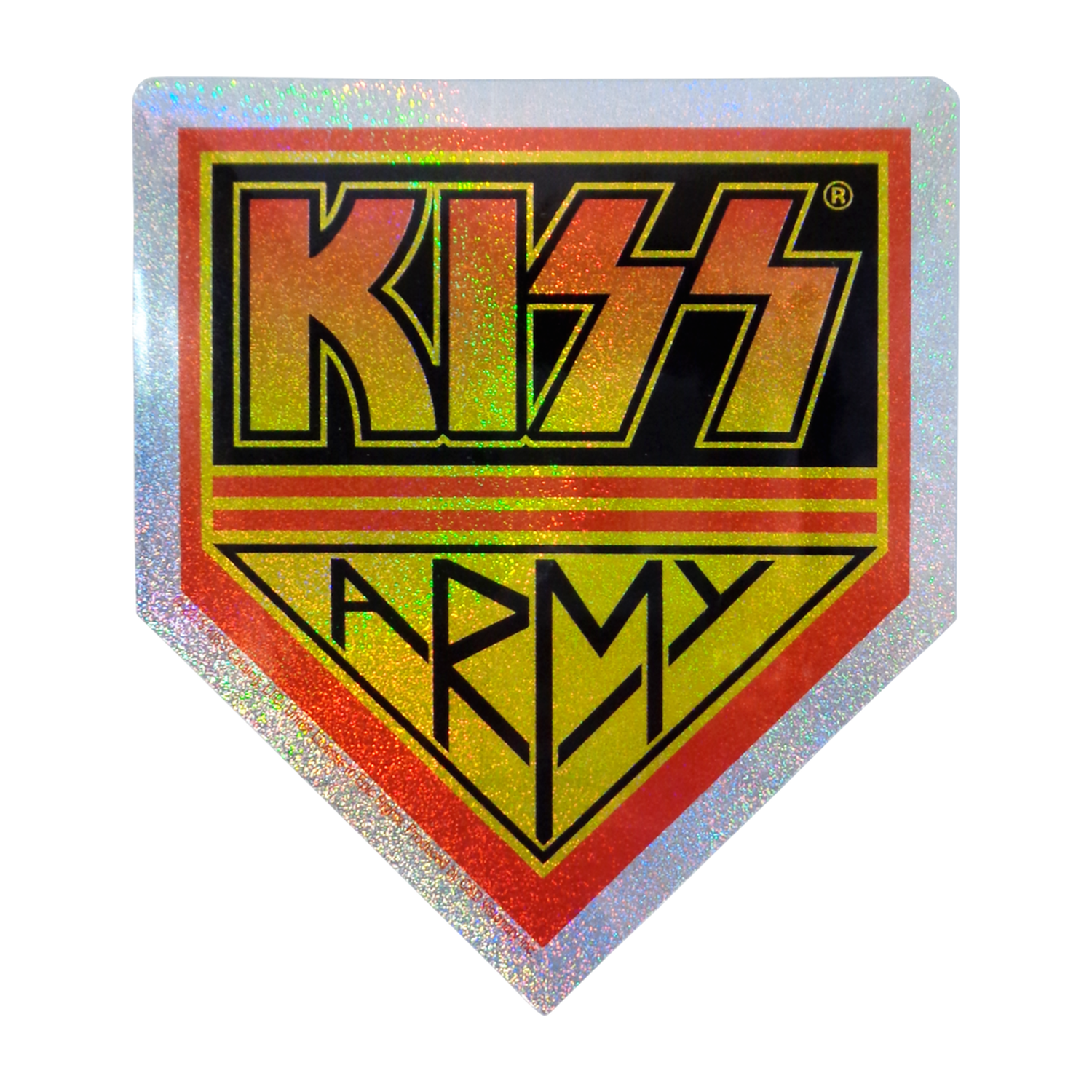 Kiss - "Kiss Army" Glittery Logo Sticker