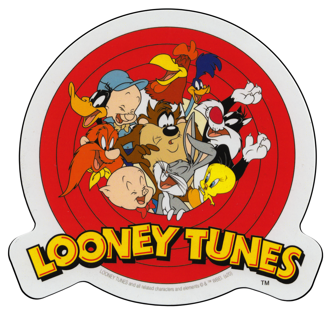 Looney Tunes - Characters Popping Out Of Logo Sticker – Rerun the 80s