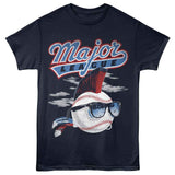 Major League movie T-shirt with baseball logo wearing sunglasses