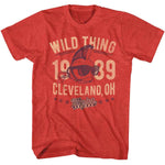 Major League Wild Thing 1989 Cleveland Ohio T-shirt with punk baseball design