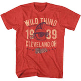 Major League Wild Thing 1989 Cleveland Ohio T-shirt with punk baseball design