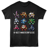 Officially licensed Mega Man 8-bit masterpiece retro sprite video game t-shirt