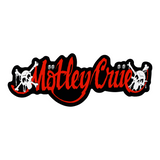 Mötley Crüe Script Logo And Skulls Sticker