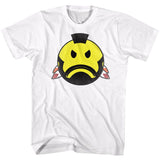Mr. T emoji style angry face graphic officially licensed white T-shirt