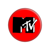 MTV - Classic Logo On Red Pin-on Button