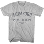 Grey Mumford Phys Ed Dept T-shirt from Beverly Hills Cop