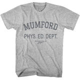 Grey Mumford Phys Ed Dept T-shirt from Beverly Hills Cop