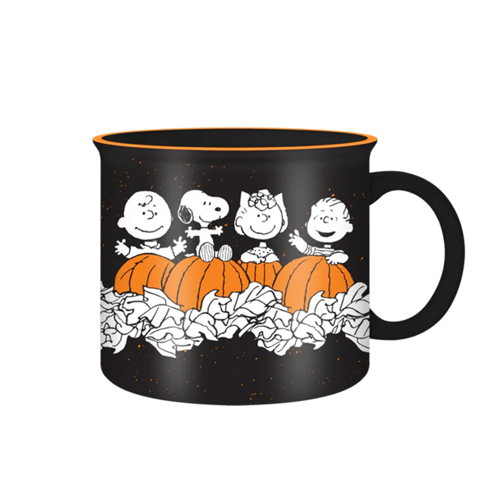 Peanuts Happy Halloween Pumpkin Patch 20z Ceramic Camper Mug