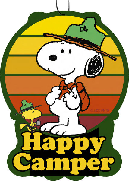 Peanuts Happy Camper Snoopy Air Freshener