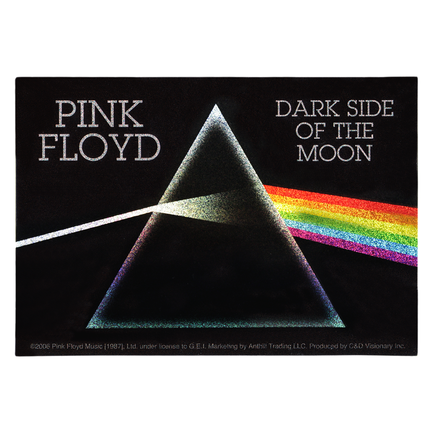 Pink Floyd - "Dark Side Of The Moon" Glittery Sticker