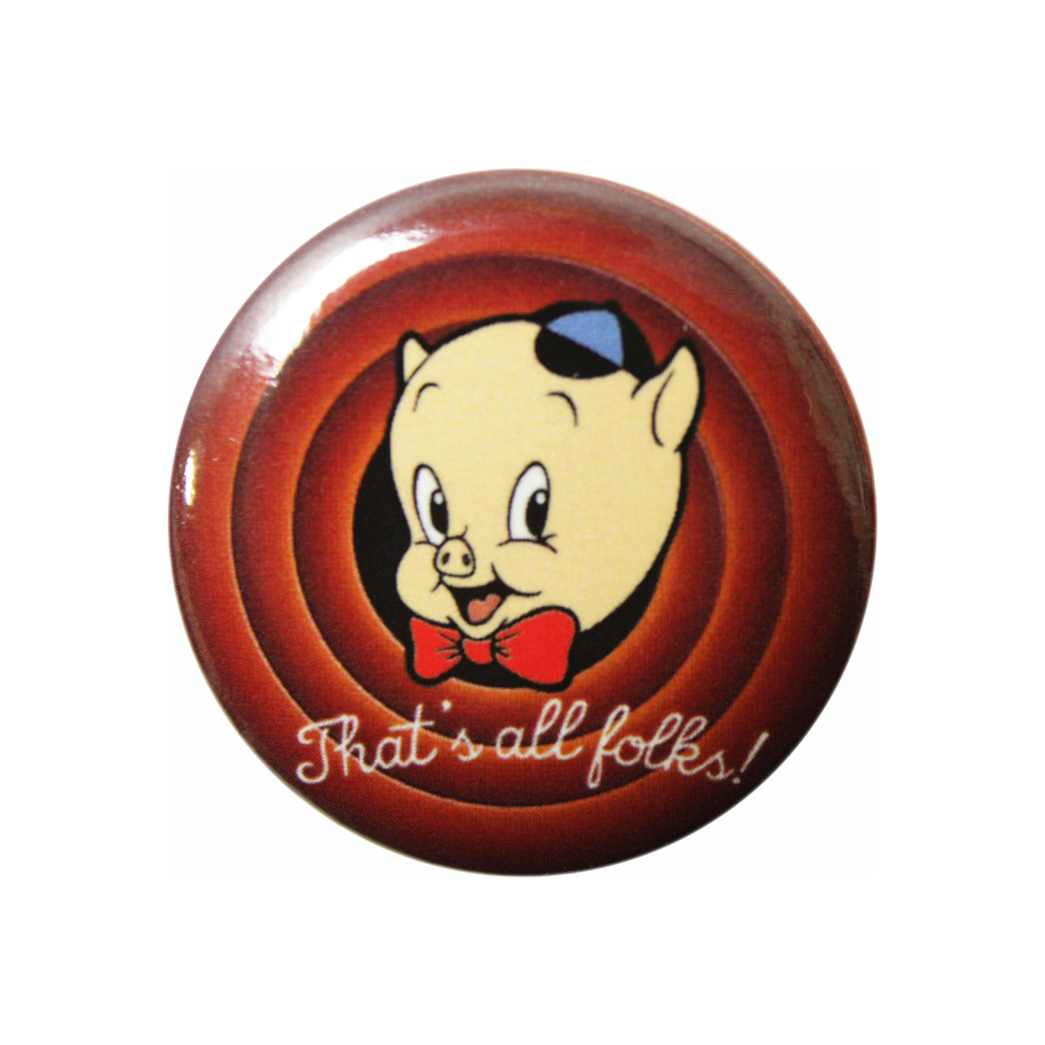 Looney Tunes - Porky Pig Pin-on Button - 1.25 Inch