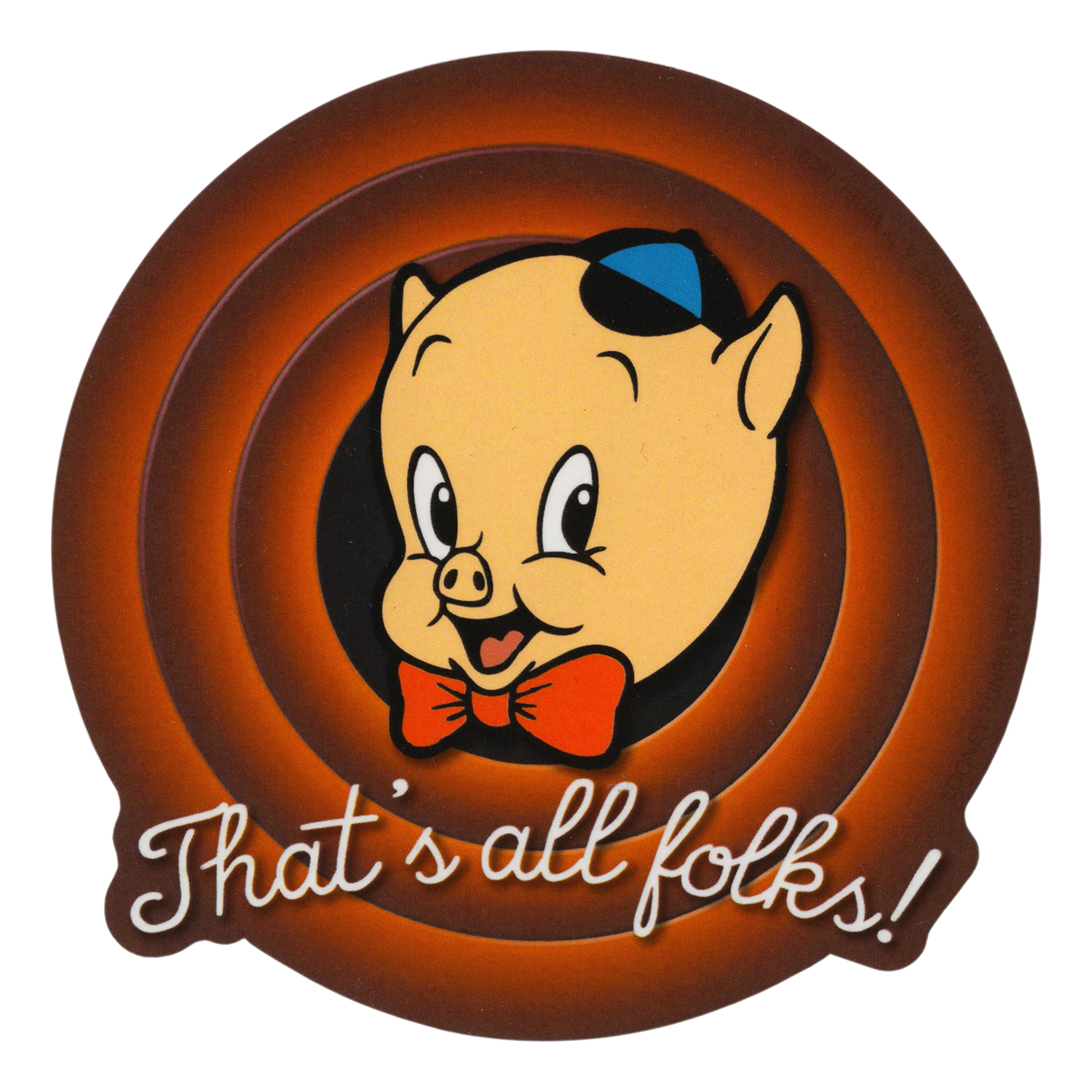 Looney Tunes - Porky Pig "That's All Folks!" Sticker