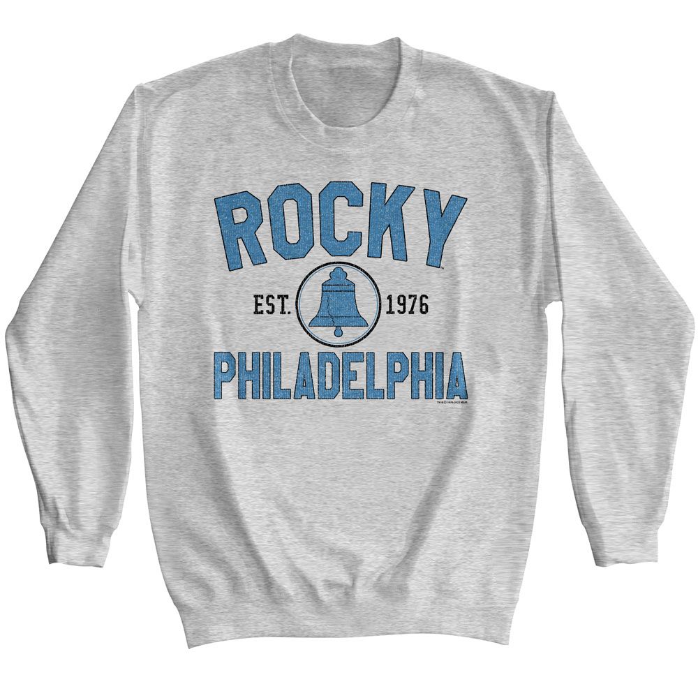 Officially licensed Rocky Philadelphia Est. 1976 sweatshirt in gray