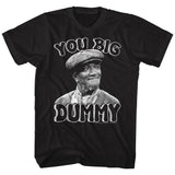 Black T-shirt featuring a portrait of Fred Sanford with the phrase You Big Dummy