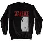 Officially licensed Scarface Tony Montana portrait sweatshirt in black