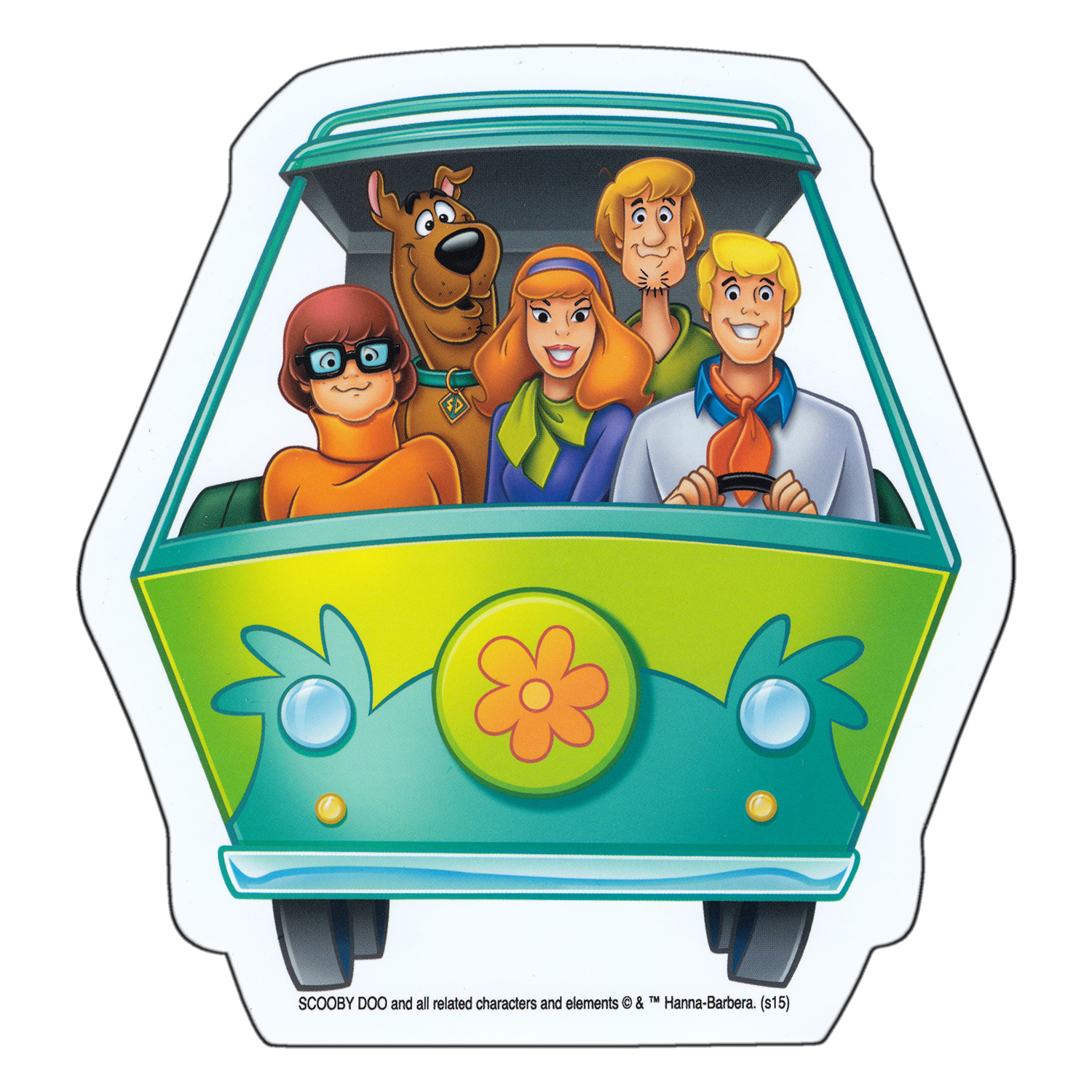 Scooby-Doo - The Gang In The Mystery Machine  Sticker