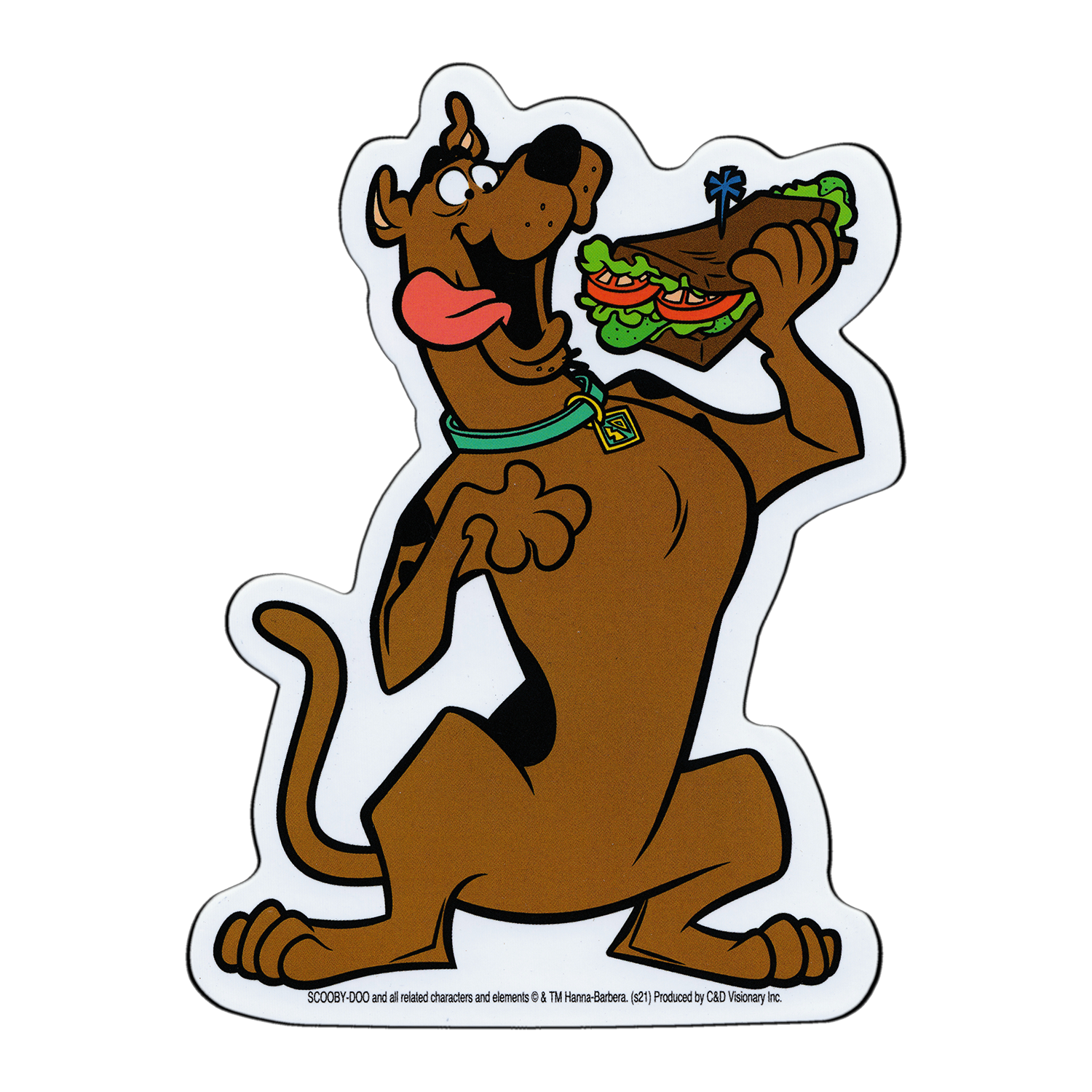 Scooby Doo - Scoob Eating A Sandwich  Sticker