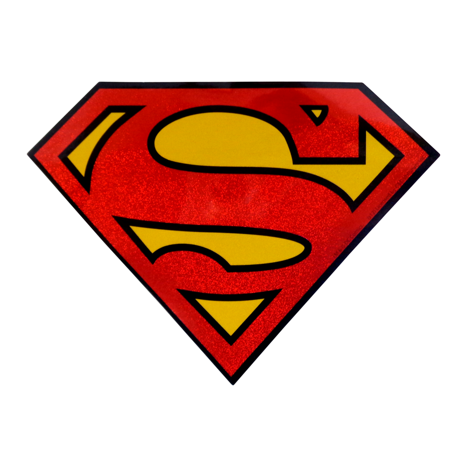 Superman - Shiny Glittery Shield Logo Sticker