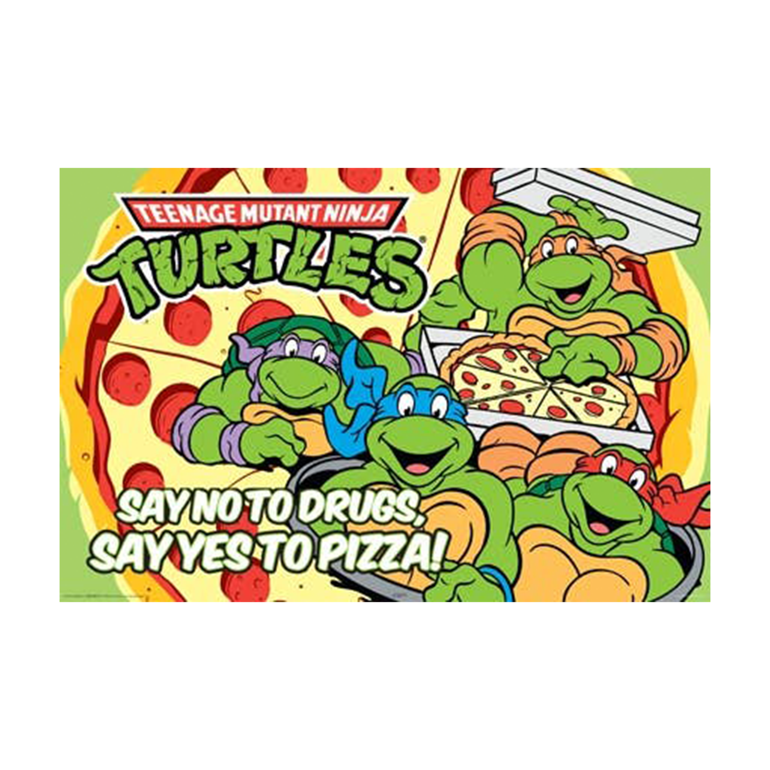 TMNT Say No To Drugs Say Yes To Pizza