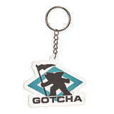 Gotcha Brand Sharkman Keychain – Cool Key Ring for 80's Surf Lovers, Durable & Stylish Accessory