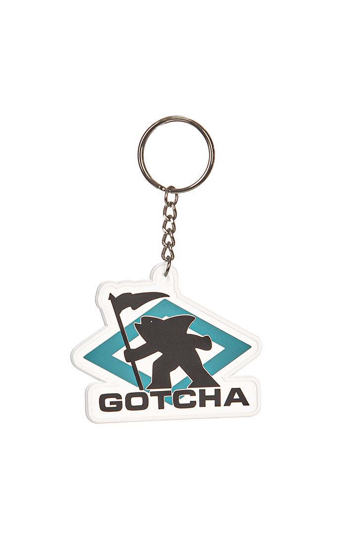 Gotcha Brand Sharkman Keychain – Cool Key Ring for 80's Surf Lovers, Durable & Stylish Accessory