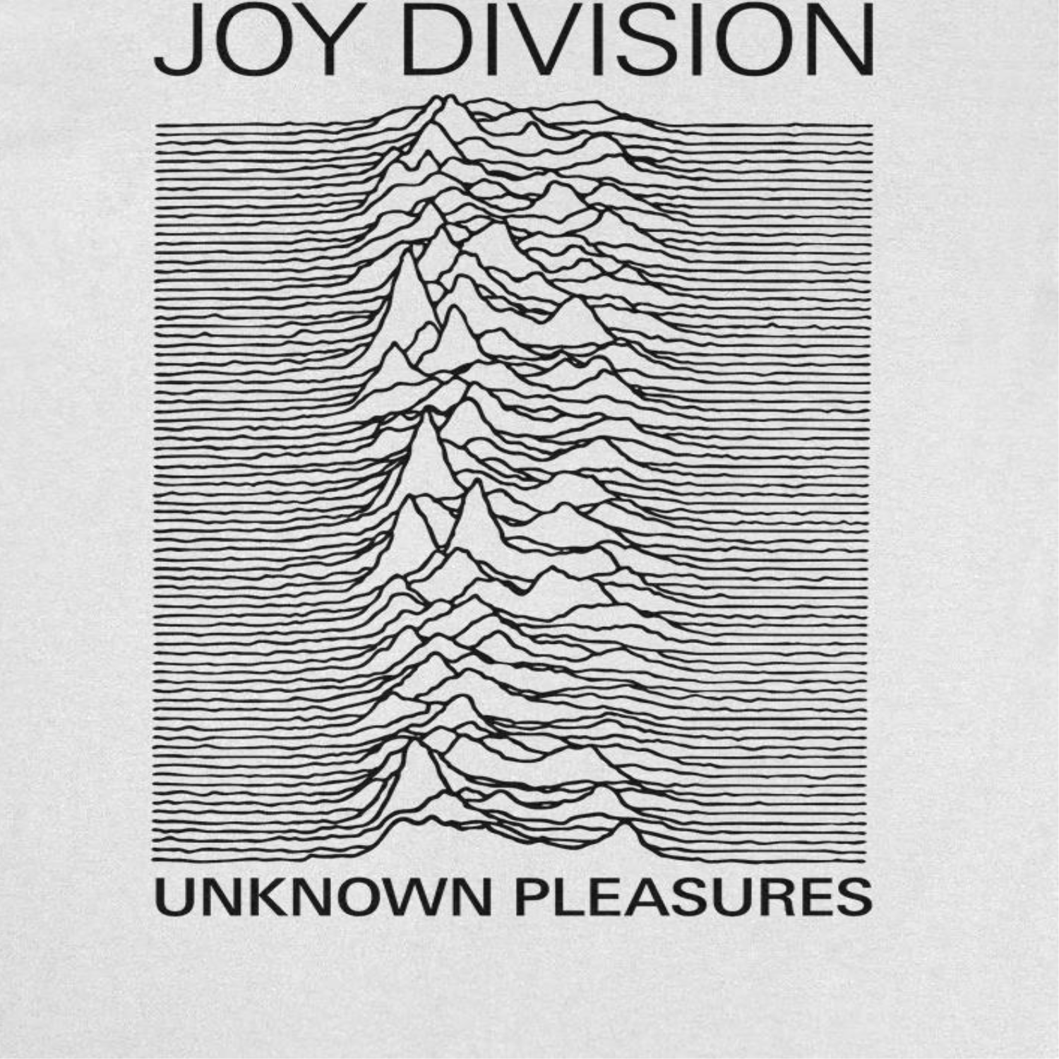 Joy Division Unknown Pleasures Titles T-Shirt