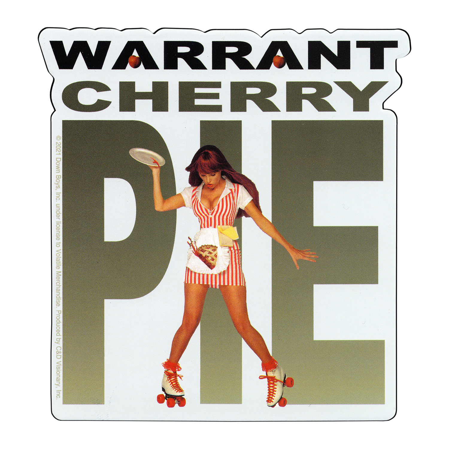 Warrant - "Cherry Pie" Album Cover Art Sticker