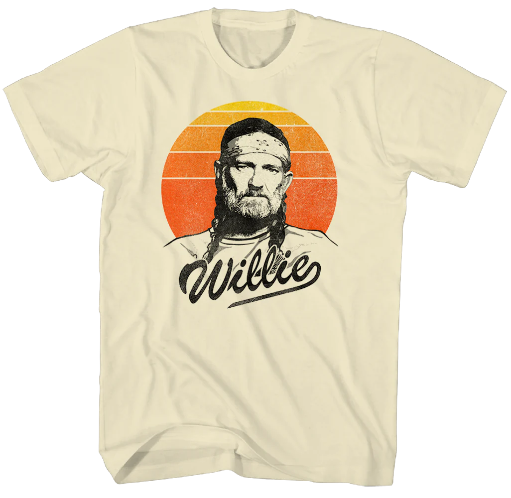 Willie Nelson Sunset Gradient Shirt